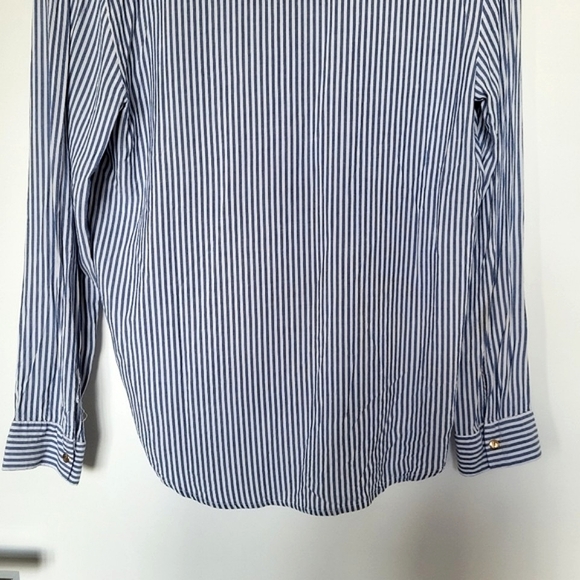 Zara Striped Button-Down Pocket Shirt Blouse - Picture 10 of 13
